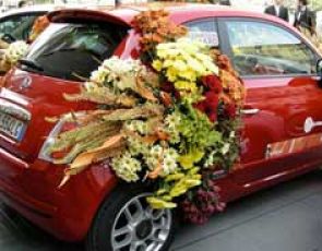 Kwiecisty Fiat 500